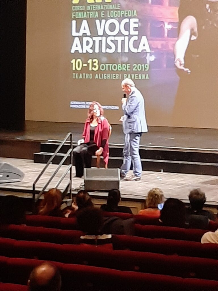 Fabiana Francesconi durante il Convegno "La Voce Artistica" del 2019